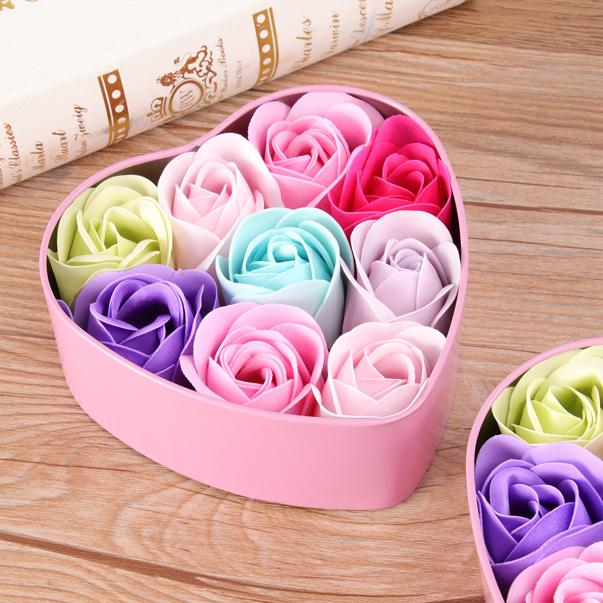Luxury Rose Skincare - Rose Soap Flower Soap Set in
