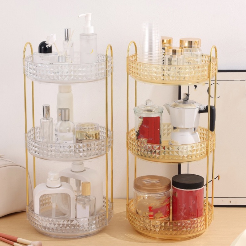 Luxury Skincare Box - 1Pc/Luxury Cosmetic Storage Box Desktop Rotating
