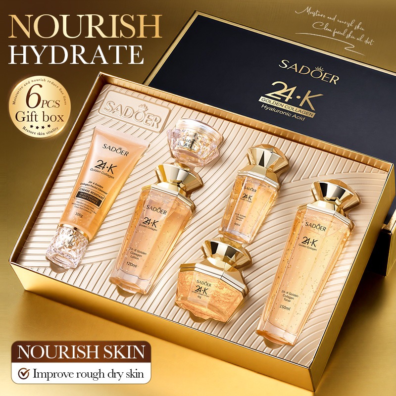 Luxury Skincare Kit - 24K Gold Collagen Protein Skincare Set