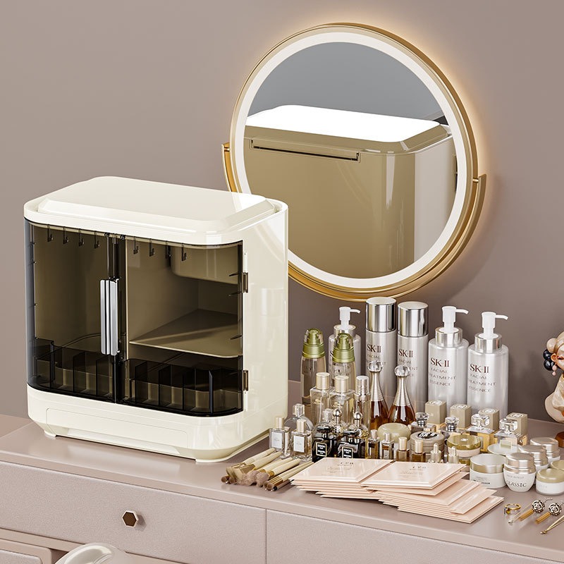Cosmetics storage box, mirror, - Luxury High End Skincare ulasan dan harga