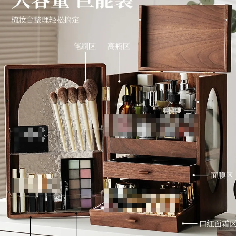 Cosmetics storage box Wooden d - Luxury High End Skincare ulasan dan harga