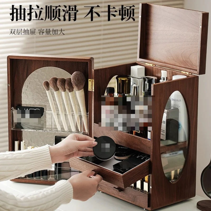 Cosmetics storage box Wooden d - Luxury High End Skincare ulasan dan harga