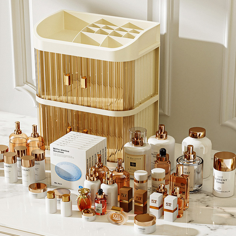 Cosmetics Storage Box Desktop  - Luxury Skincare Aesthetic ulasan dan harga