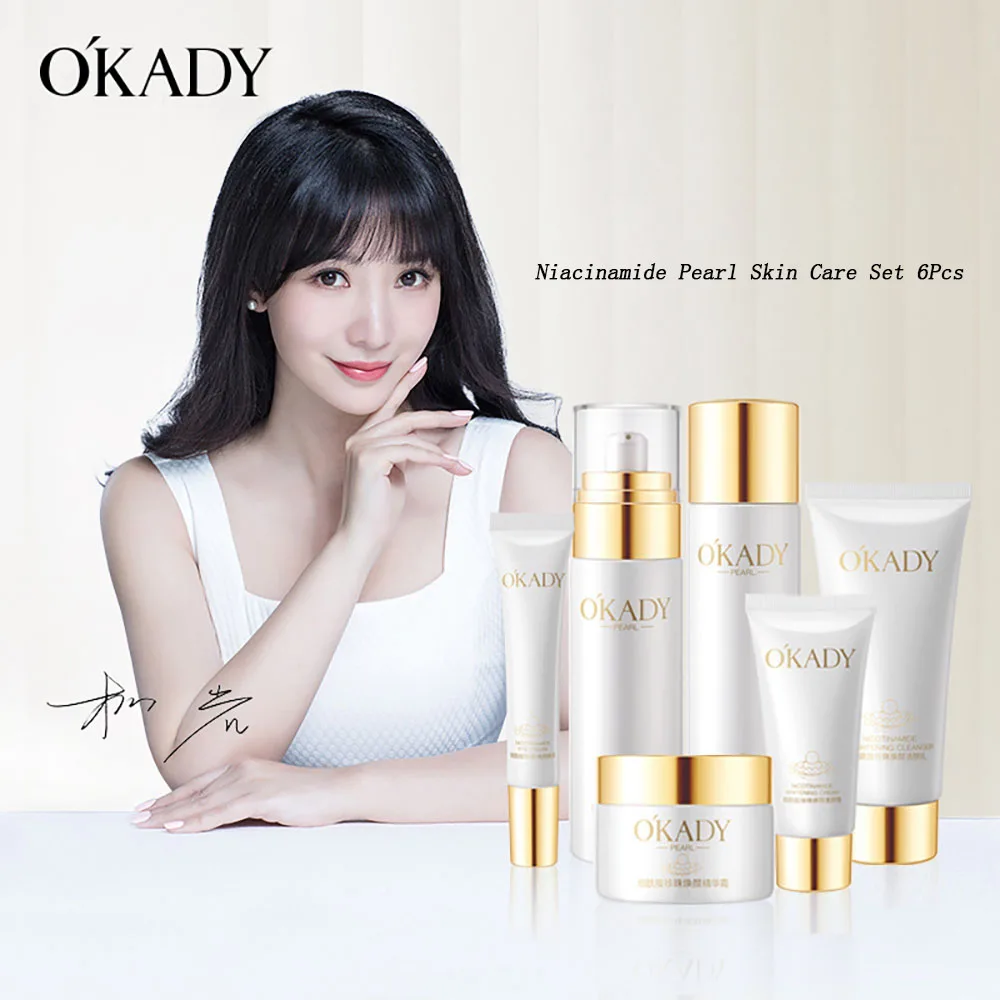 OKADY Niacinamide Pearl Face S - Luxury Skincare Kit ulasan dan harga