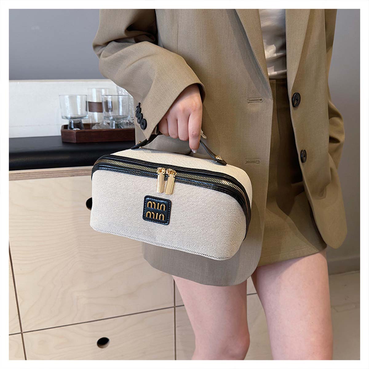 Makeup bag - Retro light luxur - Luxury High End Skincare ulasan dan harga
