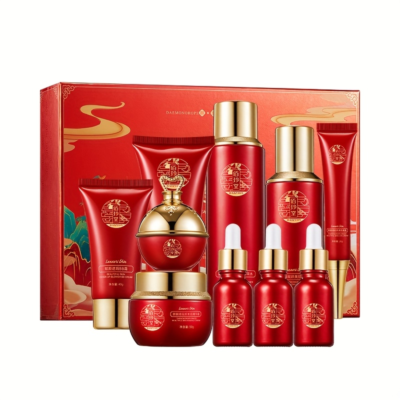 Qilin Jie Fu Yan Qin Run Ten-P - Luxury Skincare Kit ulasan dan harga