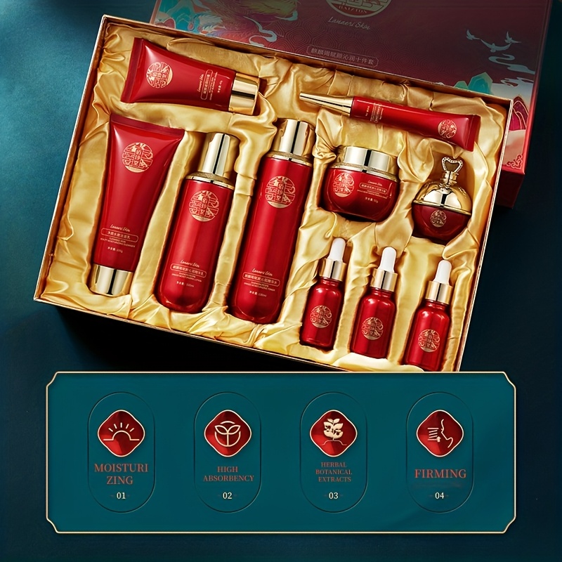 Qilin Jie Fu Yan Qin Run Ten-P - Luxury Skincare Kit ulasan dan harga